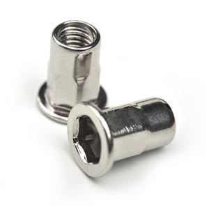 Flat Head Half Hex Body Stainless Steel Rivet Nut