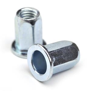 Flat Head Full Hex Body Carbon Steel Rivet Nut